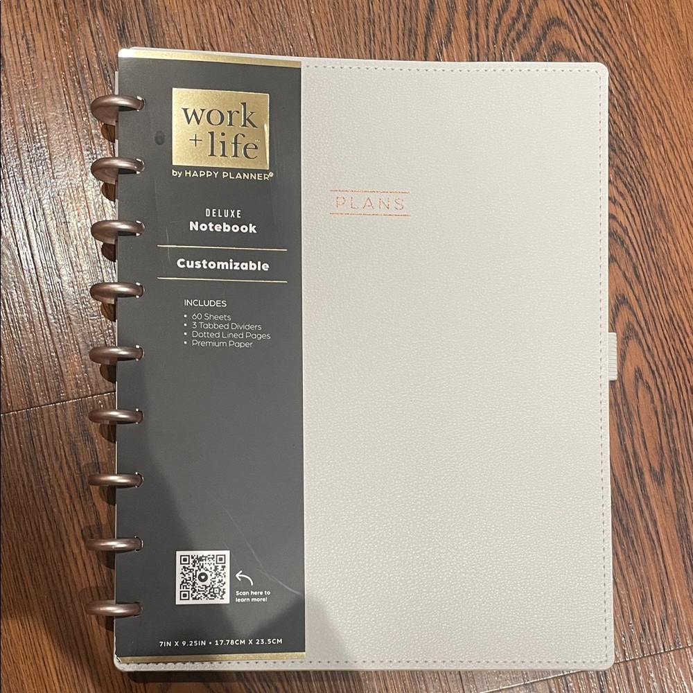 Deluxe Customizable Notebook - Cream